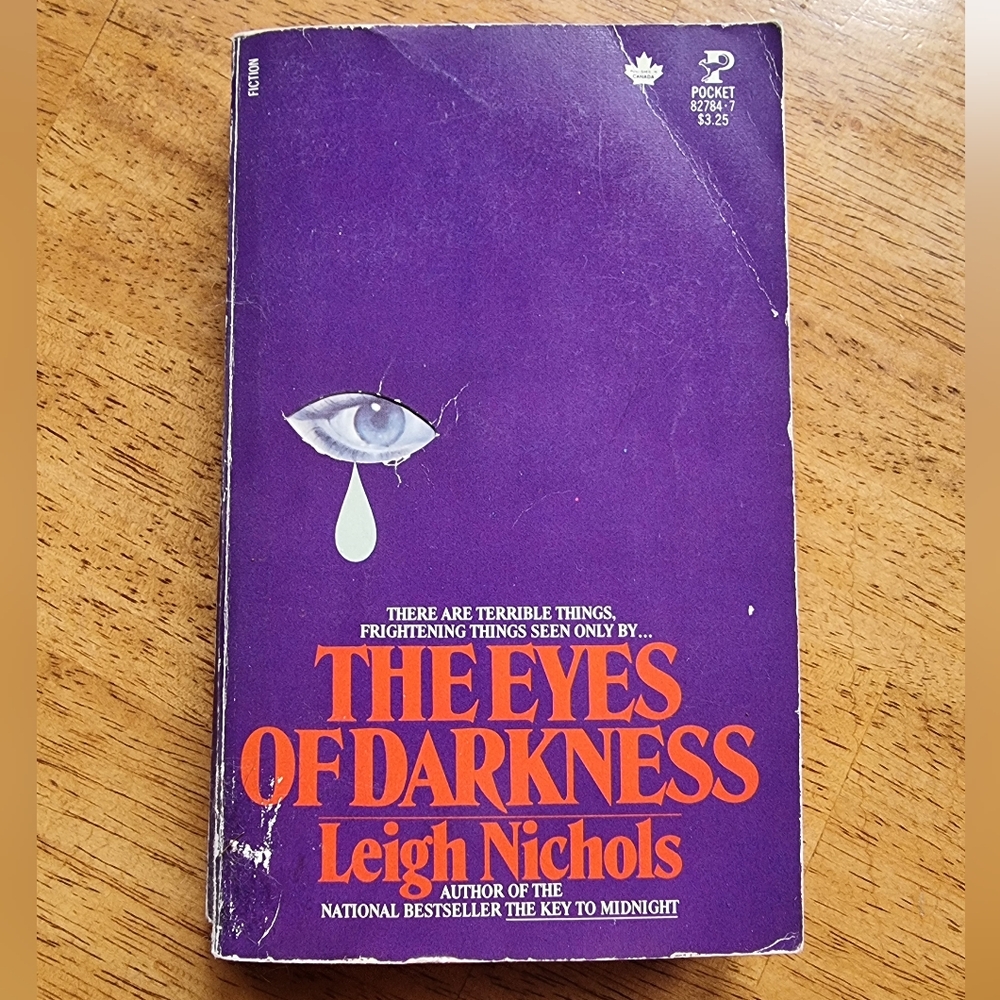 THE EYES OF DARKNESS Leigh Nichols a.k.a. Dean Koontz 1981 Horror Paperback Book